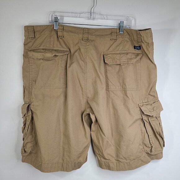 Ralph Lauren CHAPS Khaki Brown Cargo Utility Fishing Quick Dry Cargo Shorts - Picture 5 of 8